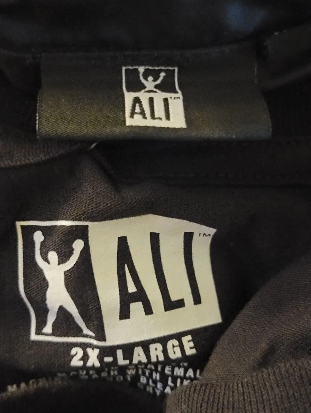 🆕️🥊Muhammed Ali Black Jacket And T-shirt Bundle, XL/XXL